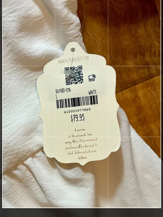 Altar'd State Natalie Dress Sweetheart Tie A-Line Short Dress Size Large NWT - Picture 2 of 9